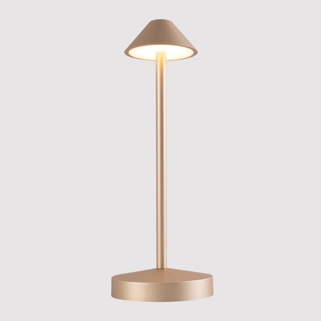 Luminaria De Mesa Led Dourado 1w Dimerizavel 3000k Mini Mira