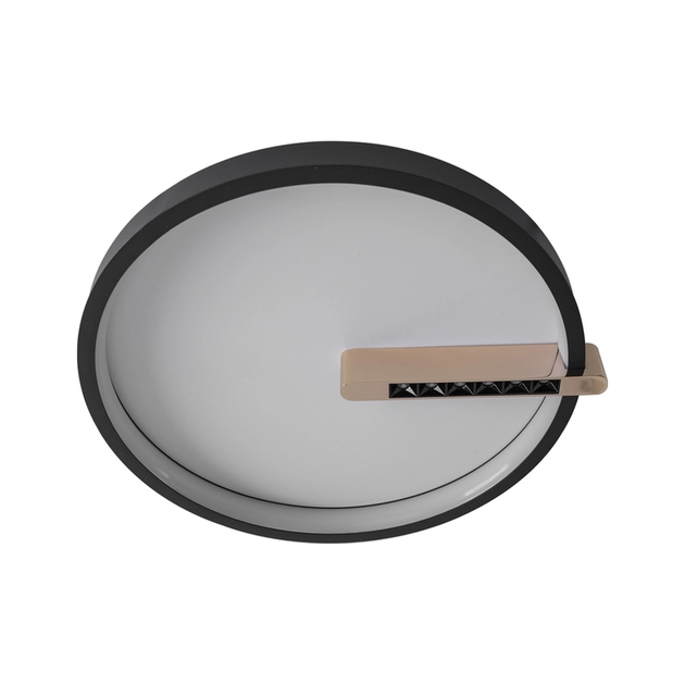 Plafon Led De Sobrepor Preto 27w 1620lm 3000k Passo