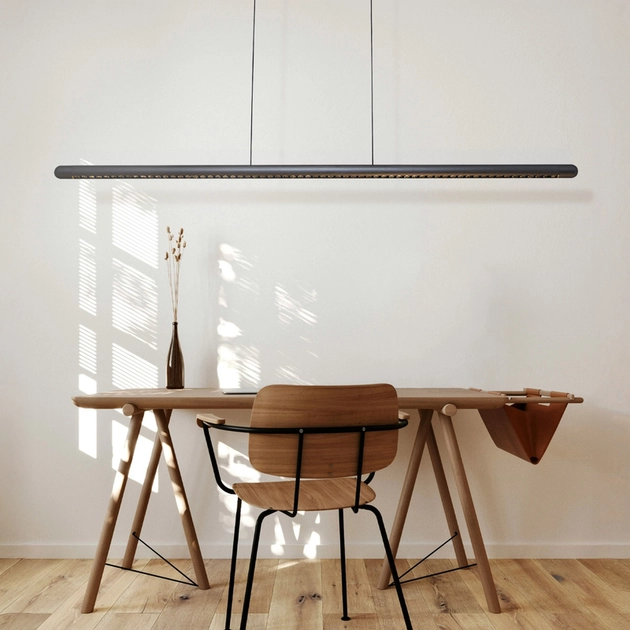 Pendente Led Abs E Aluminio Grafite 40w 3000k Florete