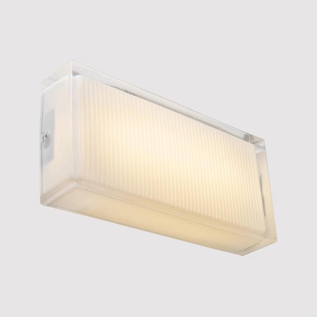 Arandela Led Metal Vidro Branco 20w 1600lm 3000k Glace