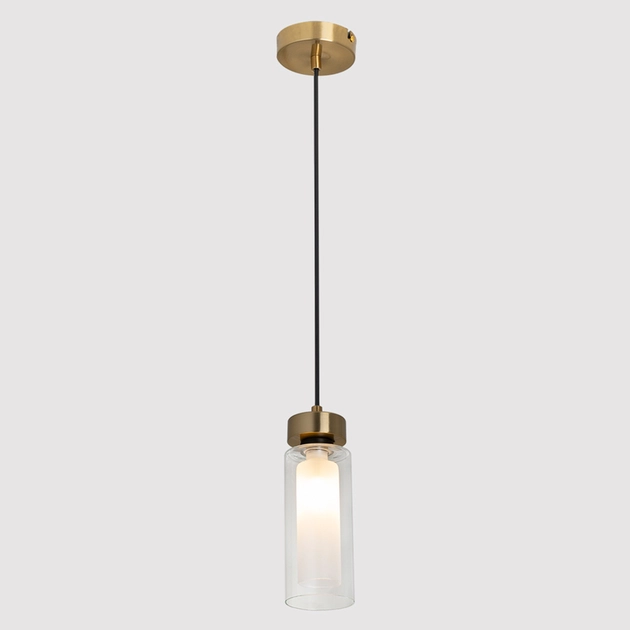 Pendente Metal Vidro Preto E Dourado Ip20 Sise