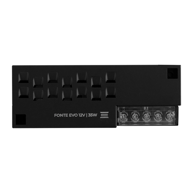 Driver Aluminio Preto 35w 12v Evo 127220v