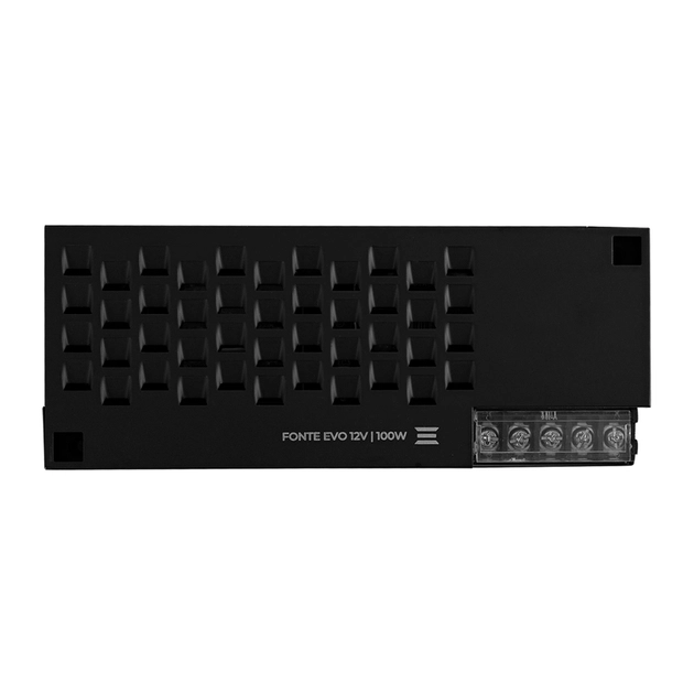 Driver Aluminio Preto 100w 12v Evo