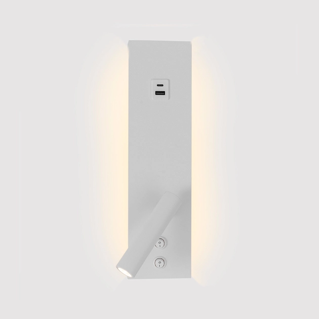 Arandela Led Aluminio Branco 12w 3000k Leya All