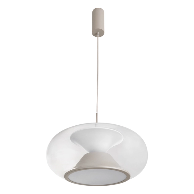 Pendente Led Metal Vidro Oliva 16,5w 1000lm 2700k Beso