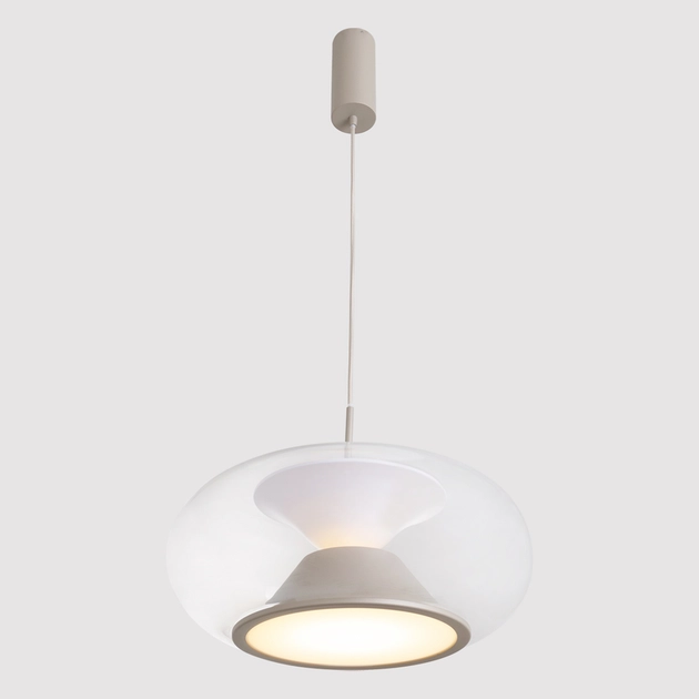 Pendente Led Metal Vidro Oliva 16,5w 1000lm 2700k Beso