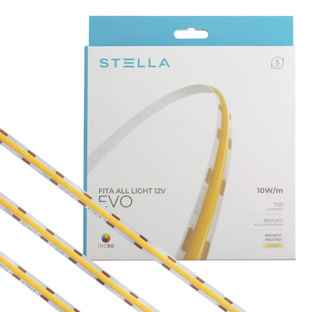 Fita De Led 10w Por Metro 12v 5m Irc90 All Light Evo
