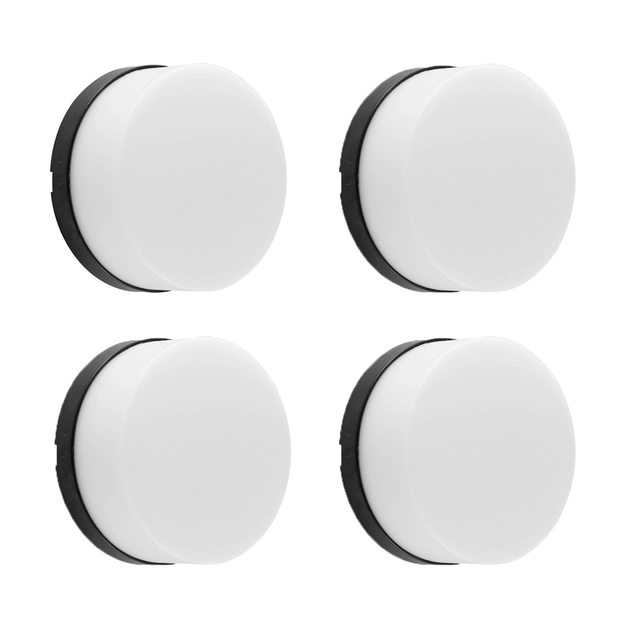 Kit 4 Arandelas Led Redonda Abs 8w 3000k Ip65 Jabuti