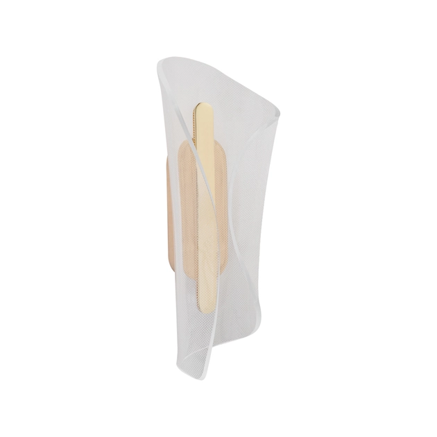 Arandela Led Aluminio Dourado 7w 3000k Zaha