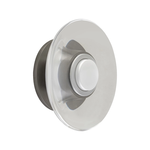Arandela Led Acrilico E Aluminio Niquel 5w 3000k Disco