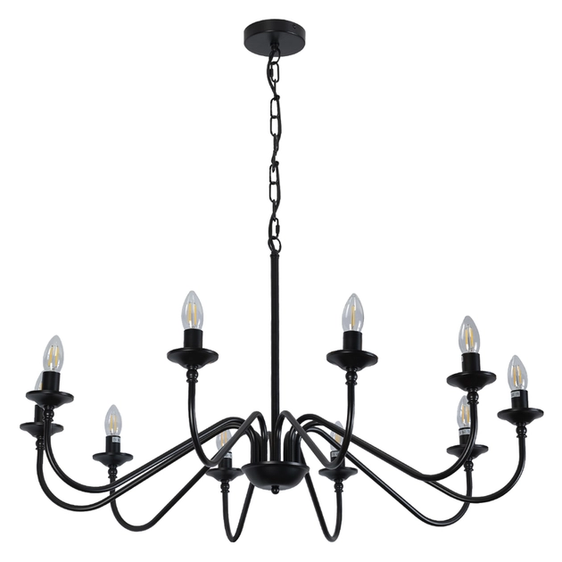 Lustre Metal Preto Colonus