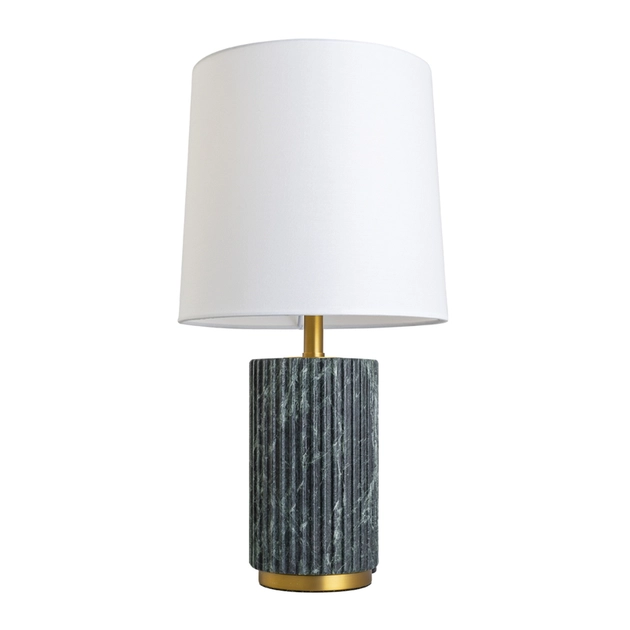 Abajur Metal Dourado E Marmore Verde Erte