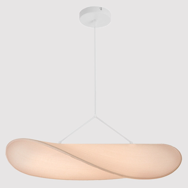 Pendente Led Fibra De Seda Branca 23w 3000k Planar