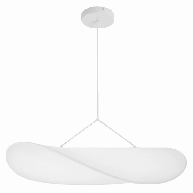 Pendente Led Fibra De Seda Branca 23w 3000k Planar