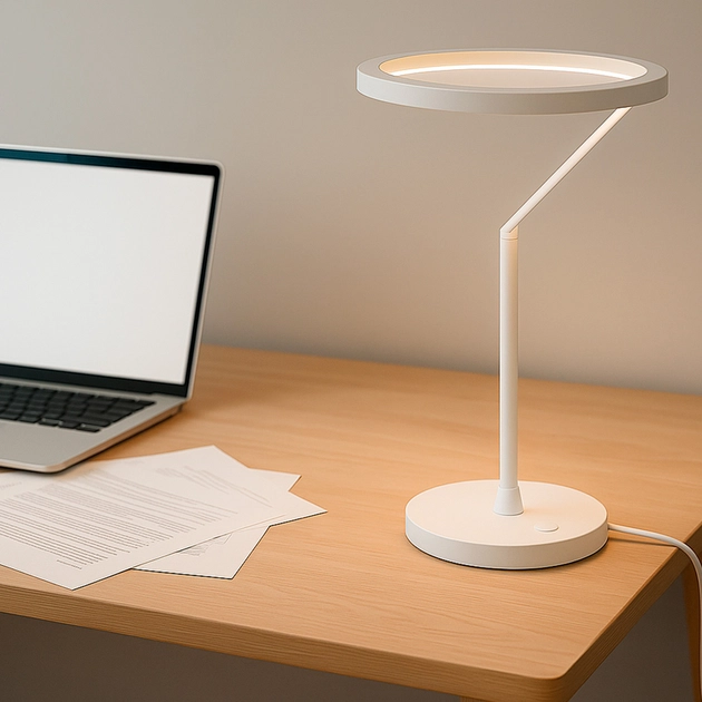 Luminaria De Mesa Led Dimerizavel 12w 3000k Circle