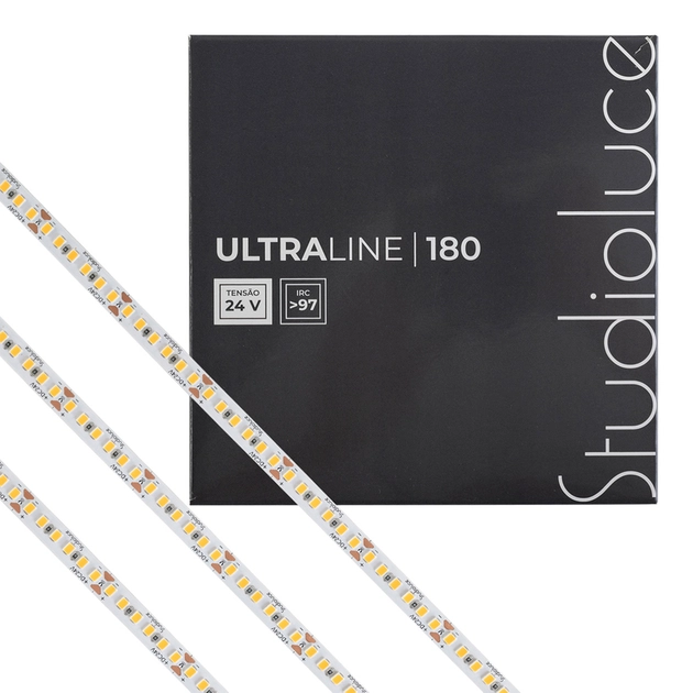 Fita De Led Dimerizavel 14w Por Metro 24v Irc97 5m Ultraline