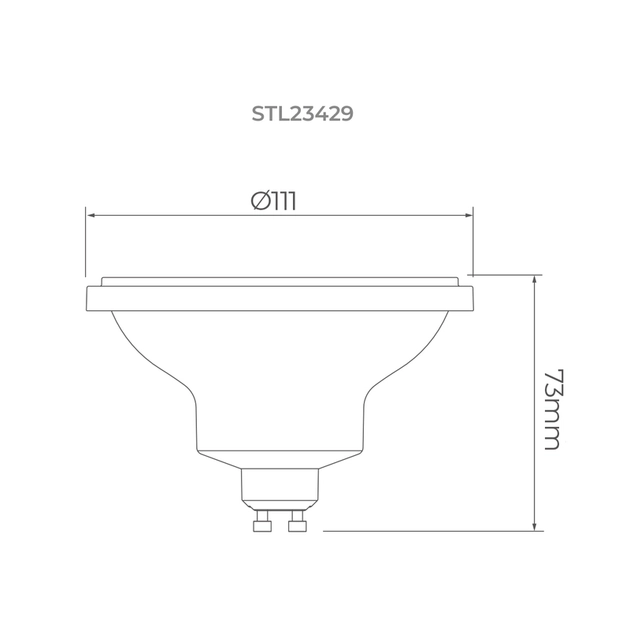 Lampada Led Ar111 Dimerizavel Gu10 11w 24 2700k