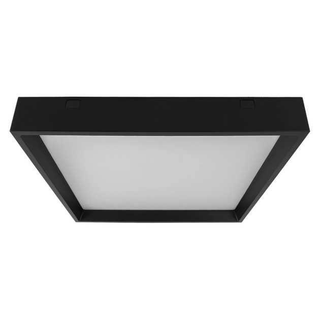 Plafon Led Sobrepor Quadrado Preto 28w 120 4000k Deep