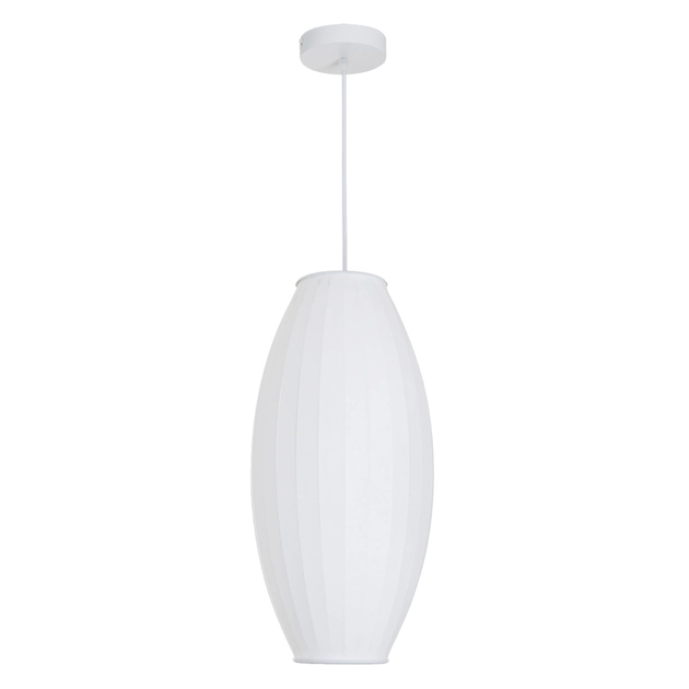 Pendente Tecido E Metal Branco 24x50cm Balloon