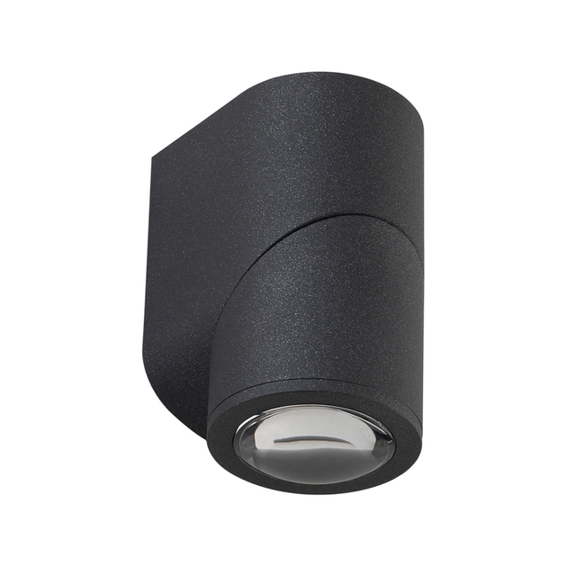 Arandela Led Aluminio Preto 5w 110 3000k Ip54 Roll