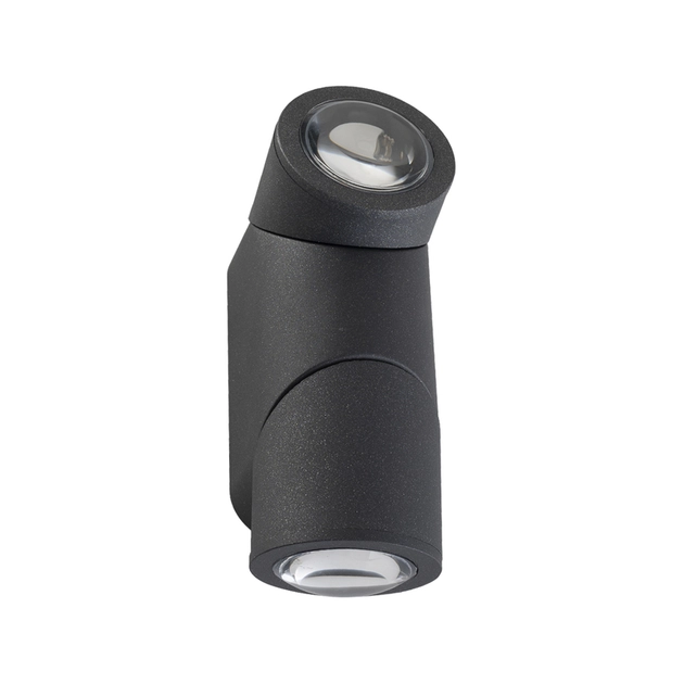 Arandela Led Aluminio Preto 10w 110 3000k Ip54 Roll