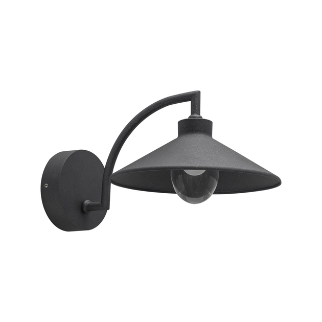 Arandela Led Aluminio Preto 10w 3000k Ip54 Oklahoma