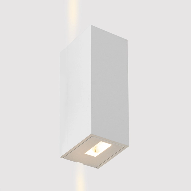 Arandela Led Abs 5w 3000k Ip65 2 Fachos Fechados Flux