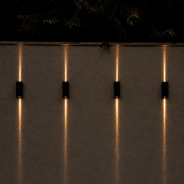 Arandela Led Abs 5w 3000k Ip65 2 Fachos Fechados Flux