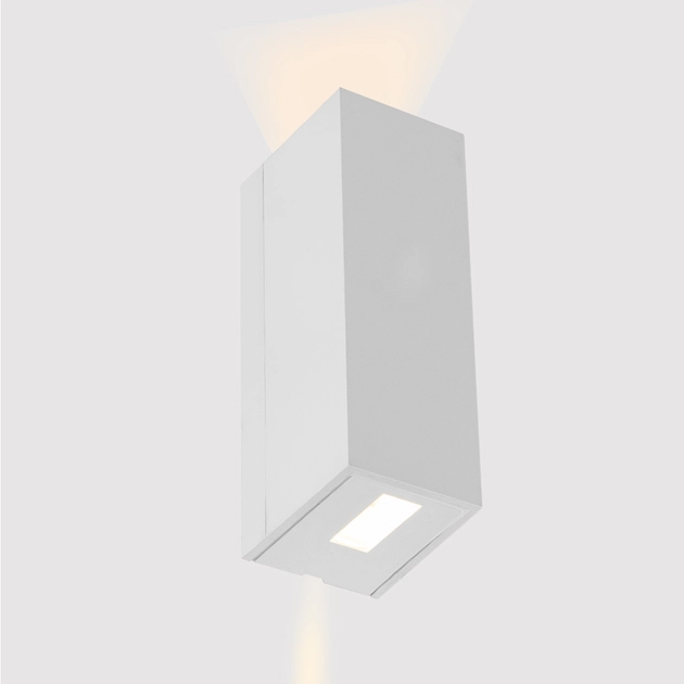 Arandela Led Abs 5w 3000k Ip65 2 Fachos Flux