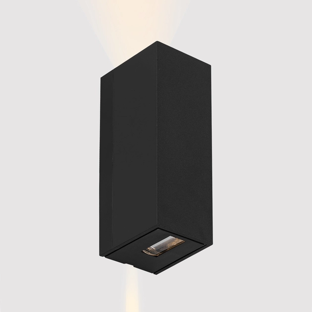 Arandela Led Abs 5w 3000k Ip65 2 Fachos Flux