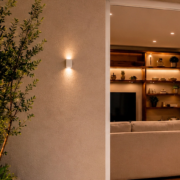 Arandela Led Abs 2w 3000k Ip65 0 A 90 Block