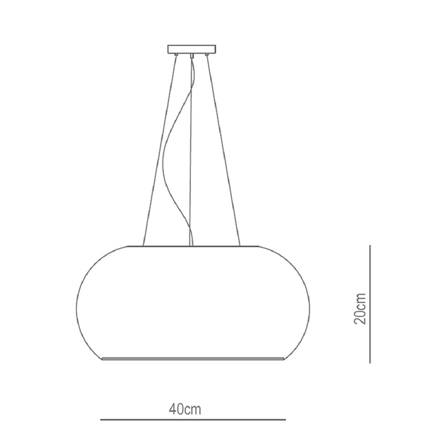 Pendente Vidro Cristal Cromado 40cm Medusa