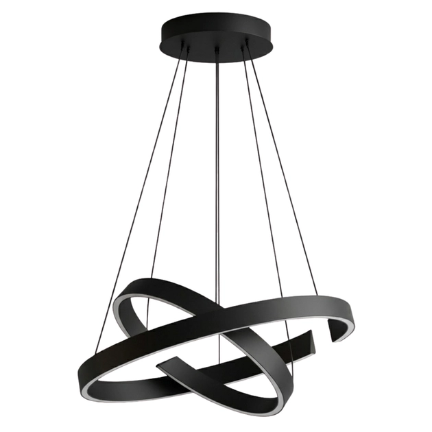 Pendente Led Aluminio Preto 50w 3000k Halo