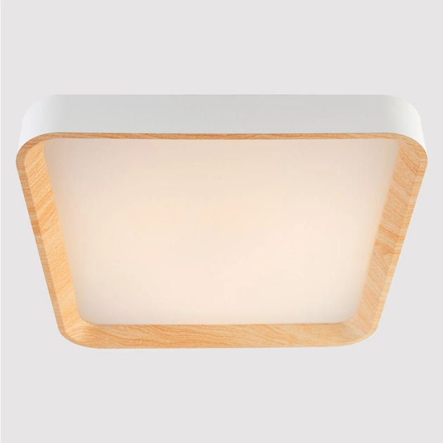 Plafon Led De Sobrepor Quadrado Metal 24w 3000k Eve