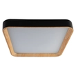 Plafon Led De Sobrepor Quadrado Metal 24w 3000k Eve - PRETO