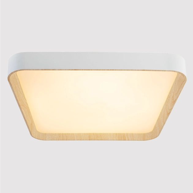 Plafon Led De Sobrepor Quadrado Metal 36w 3000k Eve