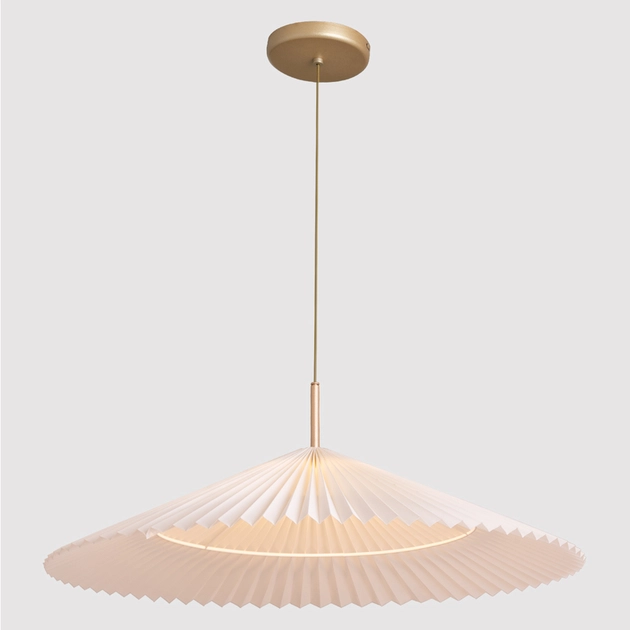 Pendente Champagne Cupula Bege 3000k 12w 900lm Tokyo