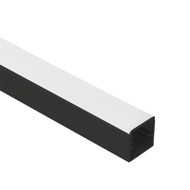 Perfil Sobrepor Para Fita De Led Aluminio Preto 300cm Way