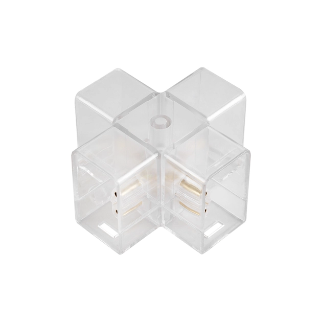 Juncao X Para Perfil T5 Honey Abs Transparente