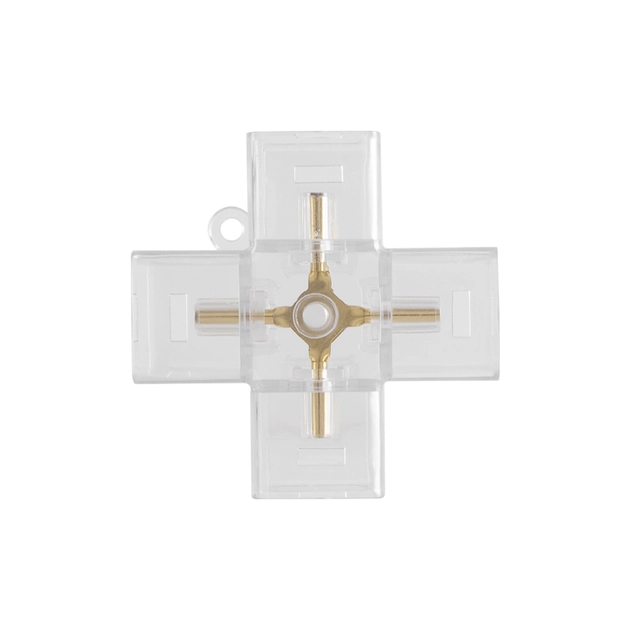 Juncao X Para Perfil T5 Honey Abs Transparente