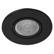 Plafon De Embutir Redondo Aluminio 2,1cmx9,5cm Delfi - PRETO