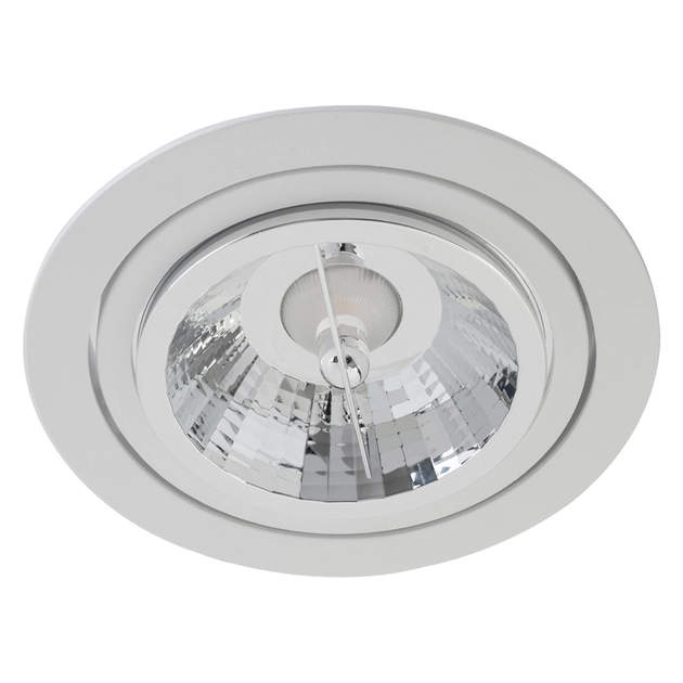 Plafon De Embutir Redondo Aluminio Branco 2cmx15,7cm Delfi