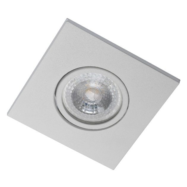 Plafon De Embutir Aluminio Quadrado Branco Delfi