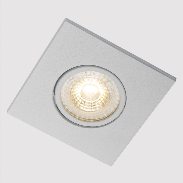 Plafon De Embutir Aluminio Quadrado Branco Delfi