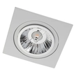 Plafon De Embutir Quadrado Aluminio 1,8x15,7cm Delfi - BRANCO