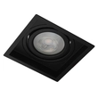 Plafon De Embutir Recuado Quadrado Flap - PRETO