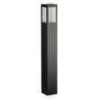 Balizador Aluminio E Vidro 50cm Ip54 Garten - PRETO