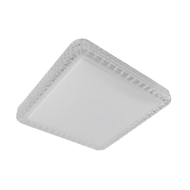Plafon Led De Sobrepor Quadrado Branco 24w 3000k Quartzo