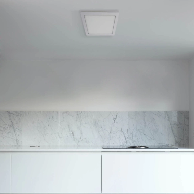 Plafon Led De Sobrepor Quadrado Branco 32w 3000k Panel