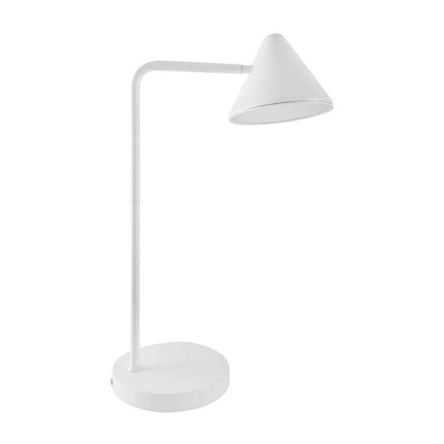 Luminaria De Mesa Led Metal Branco 3w 3000k Dakota